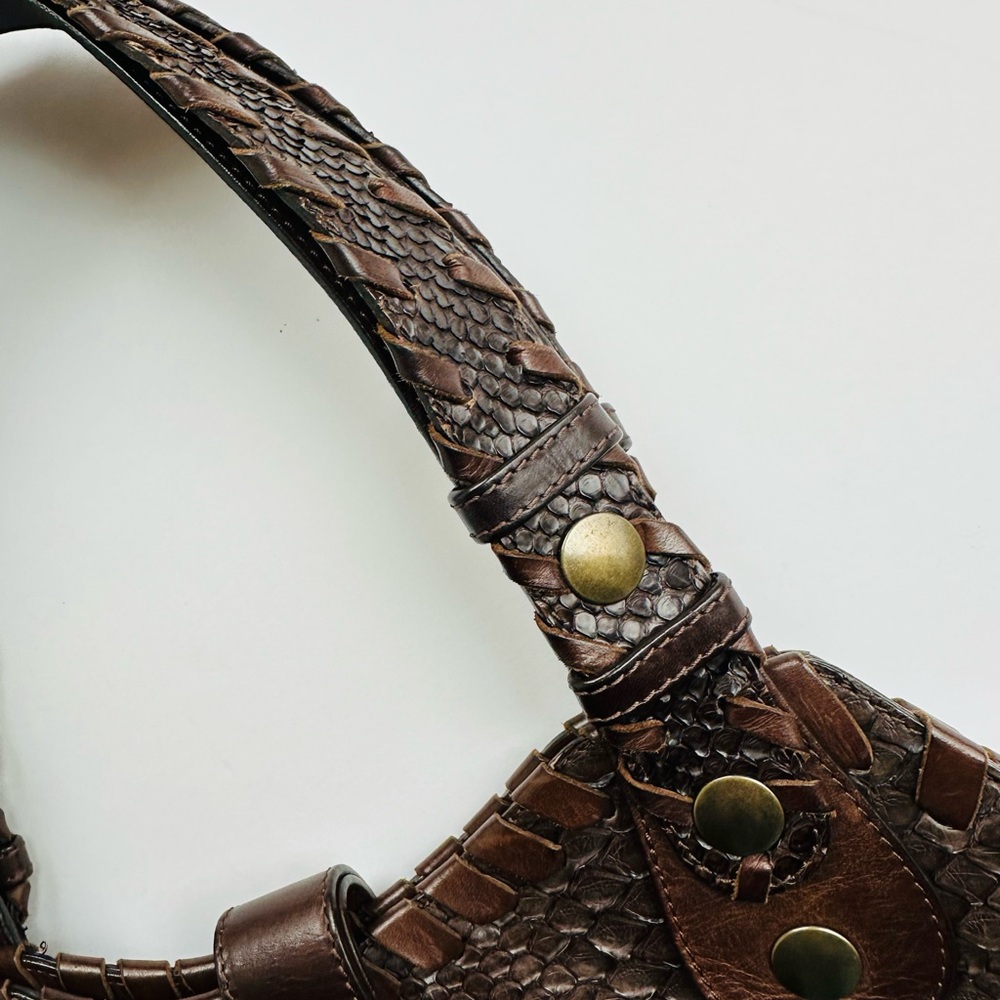 Chloe Brown Python Leather Tote Bag– Rare and Luxe. - Picture 9 of 9